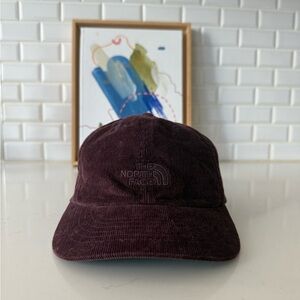 The North Face Burgundy corduroy Hat